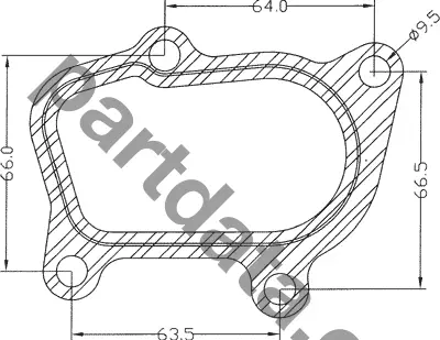 爆破钻孔机配件供应GARRETT盖瑞特GT15增压器垫片