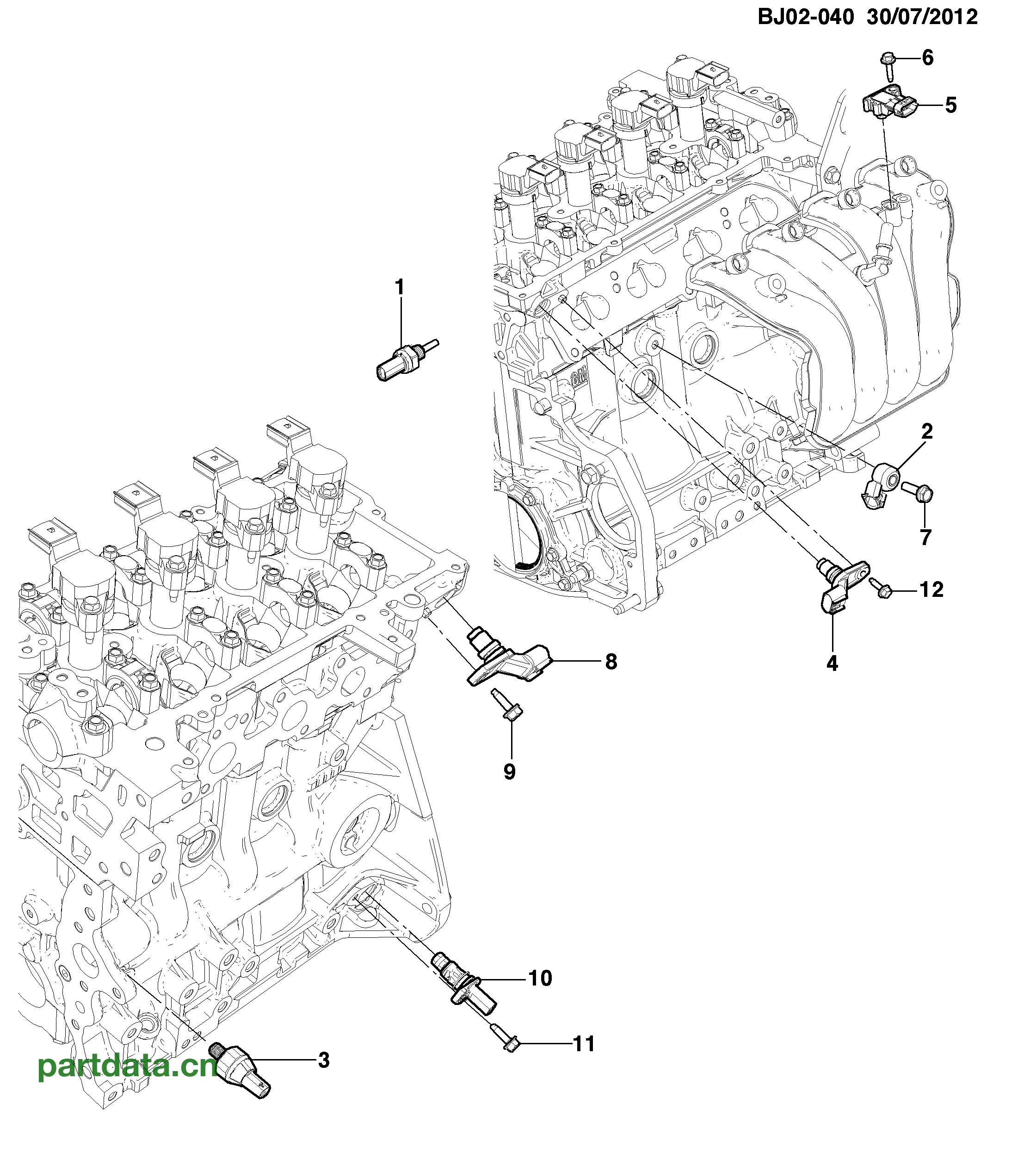 2014-2015 JK,JP75 SENSOR,CAMSHAFT POSITION IGNITION Chevrolet Spin (Indonesia)
